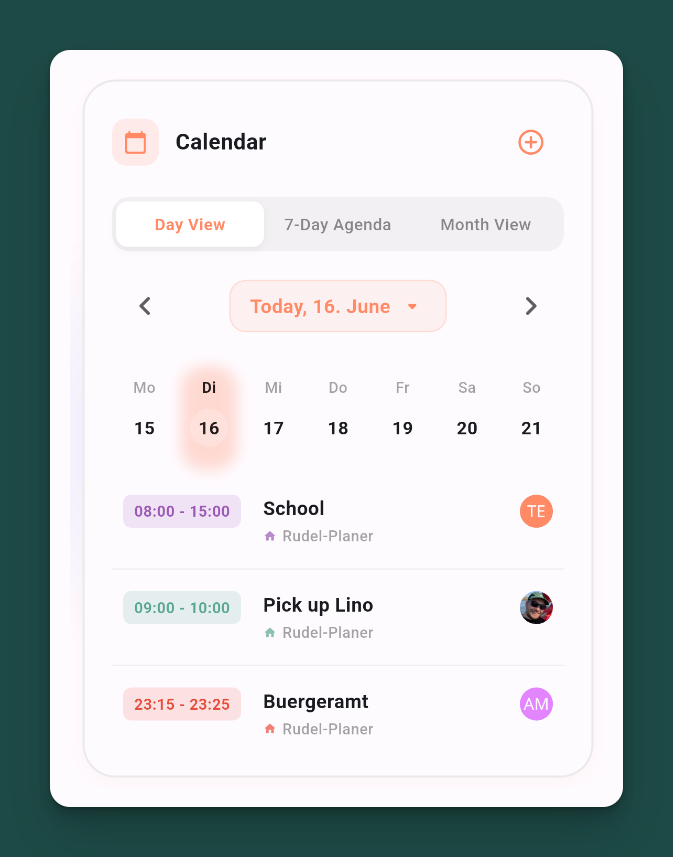 Shared & Private Calendars